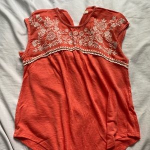 Embroidered Hollister Top